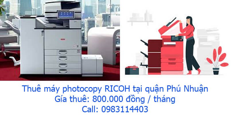 Linh Dương chuyên cho thuê máy photocopy tại quận Phú Nhuận giá rẻ