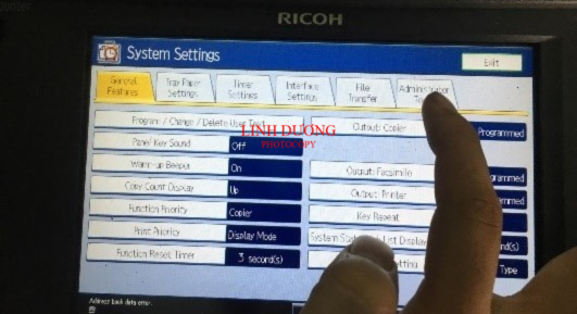 Cách đọc số counter máy photocopy Ricoh